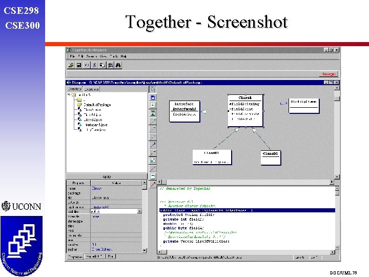 CSE 298 CSE 300 Together - Screenshot DOC/UML. 76 CSE 298 CSE 300 Together - Screenshot DOC/UML. 76