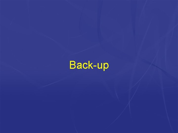 Back-up Back-up