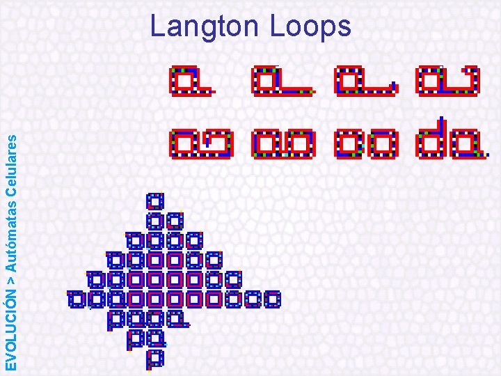 EVOLUCIÓN > Autómatas Celulares Langton Loops 