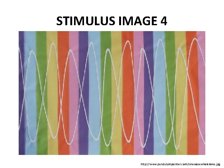 STIMULUS IMAGE 4 http: //www. pendulumpainter. com/sinewavewholelores. jpg 