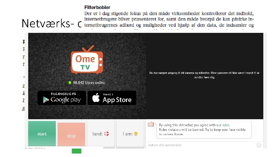 Netværks- og videnssamfundet Netværks- og videnssamfundet