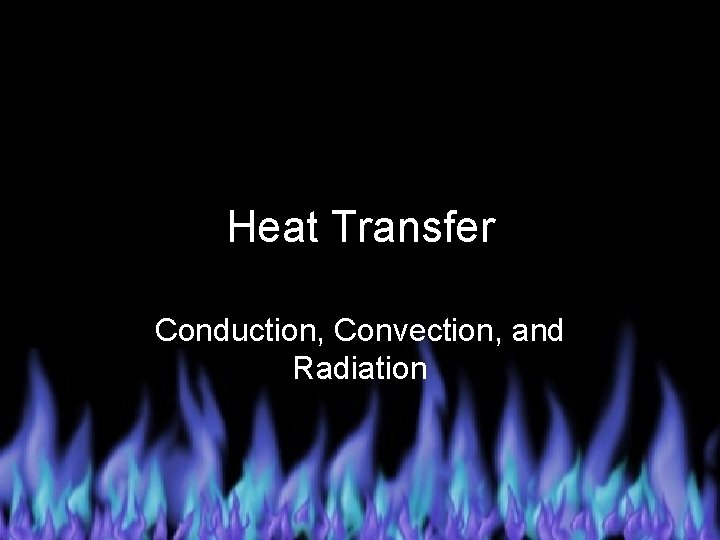 Heat Transfer Conduction, Convection, and Radiation 