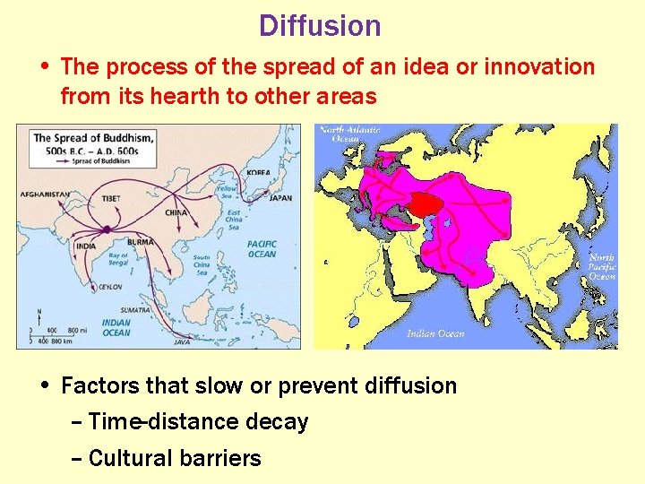 Diffusion • The process of the spread of an idea or innovation from its