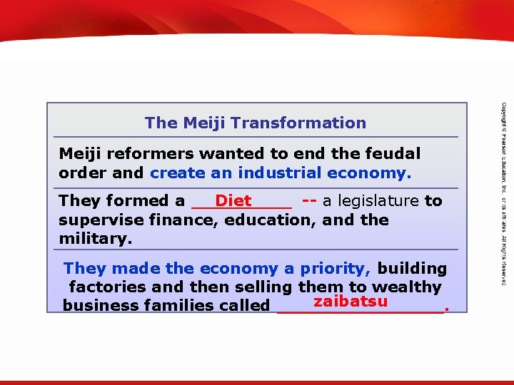 TEKS 8 C: Calculate percent composition and empirical and molecular formulas. The Meiji Transformation