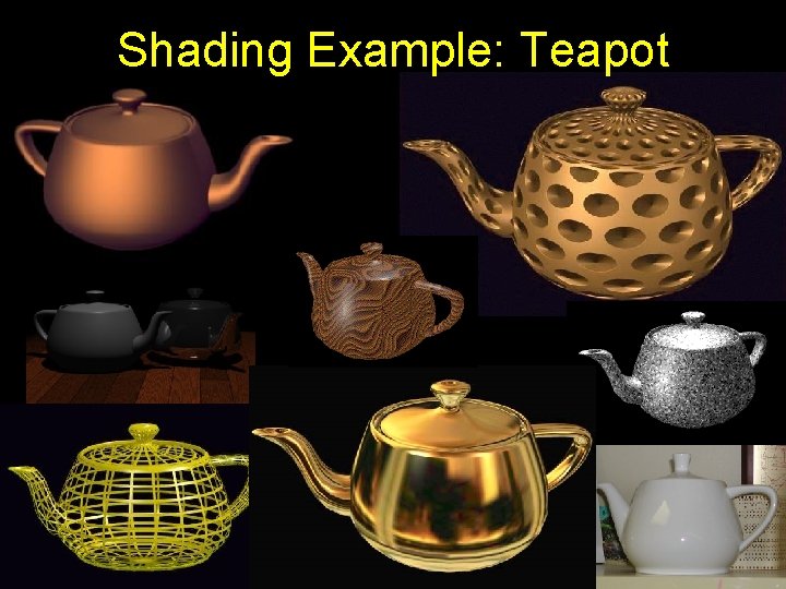 Shading Example: Teapot 