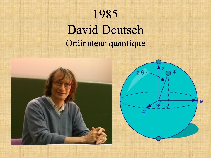 1985 David Deutsch Ordinateur quantique 