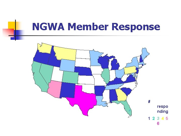 NGWA Member Response # respo nding 1 2 3 4 5 6 