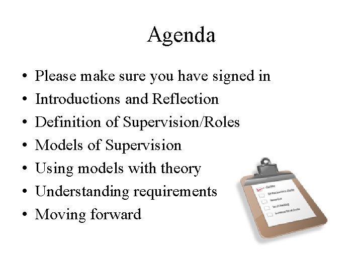 Agenda • • Please make sure you have signed in Introductions and Reflection Definition