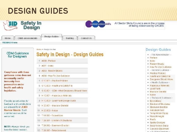 DESIGN GUIDES 
