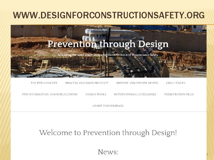 WWW. DESIGNFORCONSTRUCTIONSAFETY. ORG 44 