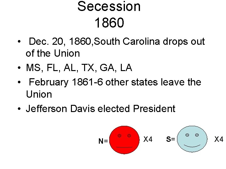 Secession 1860 • Dec. 20, 1860, South Carolina drops out of the Union •