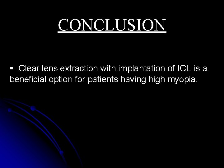 Clear Lens Extraction with Implantation of 5 0