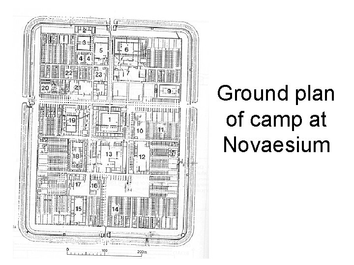 Ground plan of camp at Novaesium 