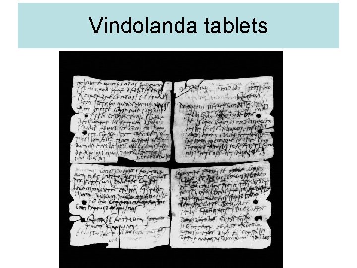 Vindolanda tablets 