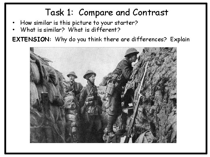 Task 1: Compare and Contrast • How similar is this picture to your starter?