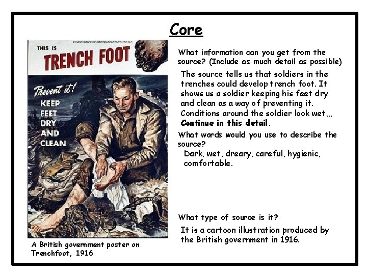 Core What information can you get from the source? (Include as much detail as