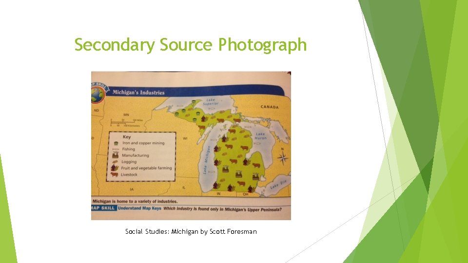 Secondary Source Photograph Social Studies: Michigan by Scott Foresman 