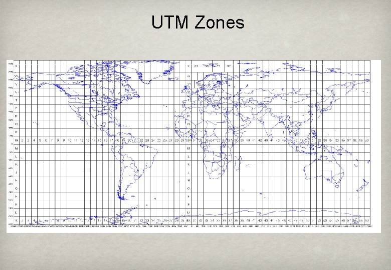 UTM Zones 