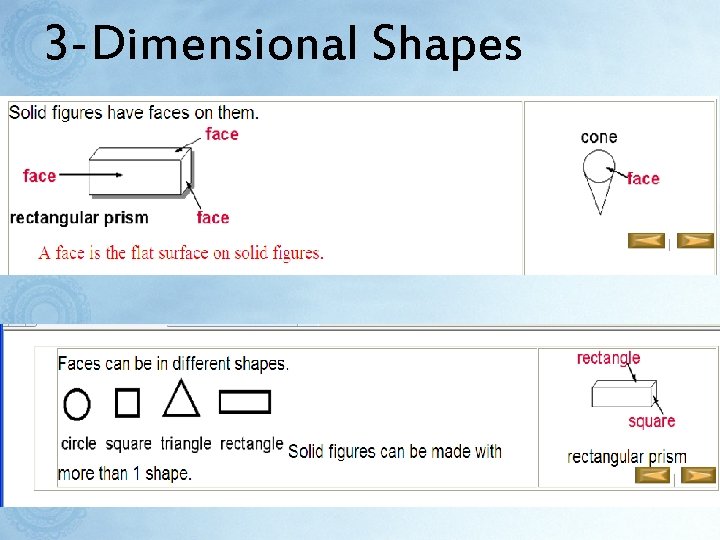 3 -Dimensional Shapes 