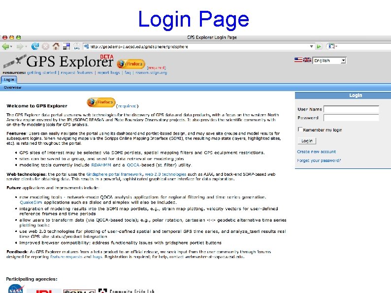 Login Page 