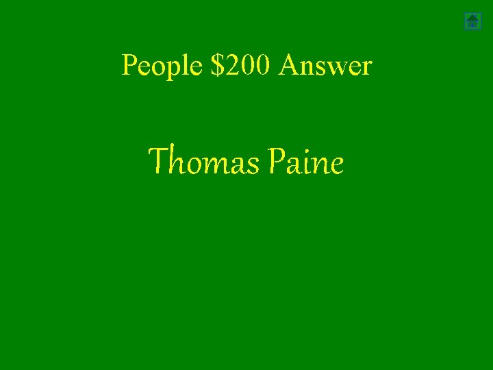 People $200 Answer Thomas Paine 