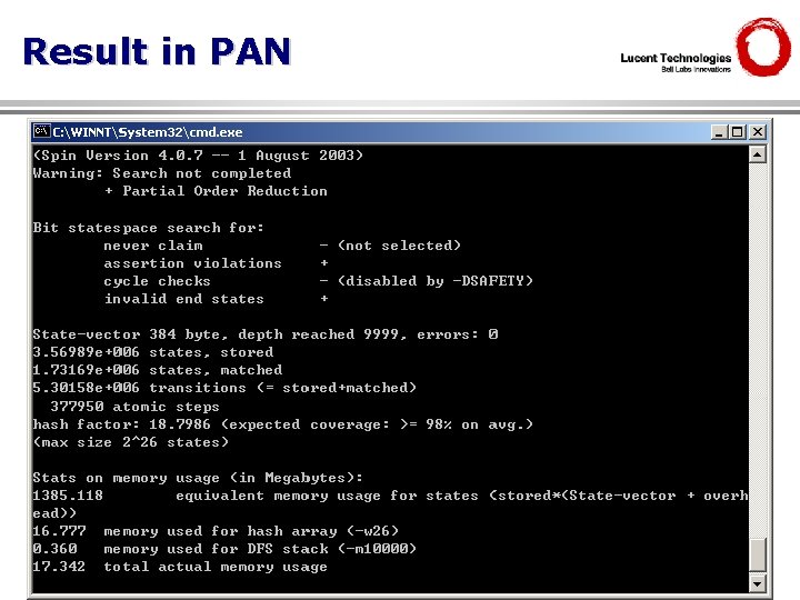 Result in PAN 38 