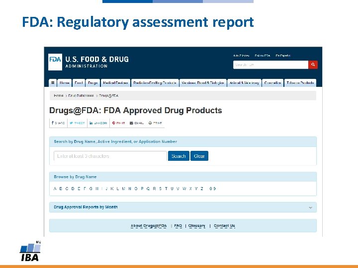 FDA: Regulatory assessment report 