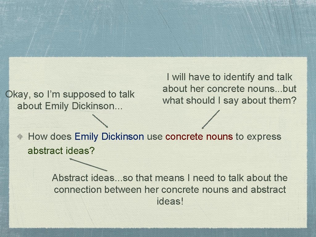 Okay, so I’m supposed to talk about Emily Dickinson. . . I will have Okay, so I’m supposed to talk about Emily Dickinson. . . I will have
