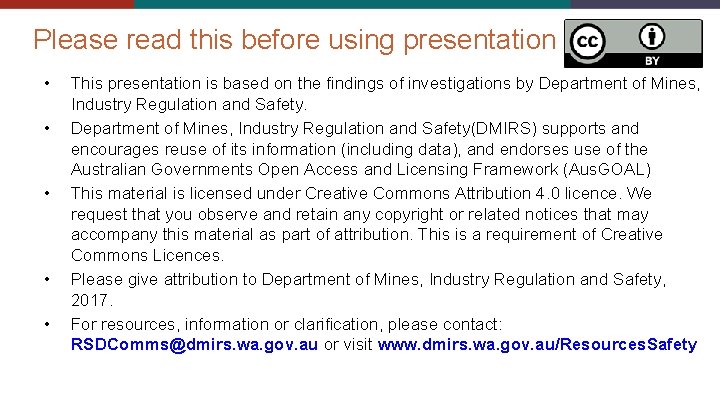 Please read this before using presentation • • • This presentation is based on