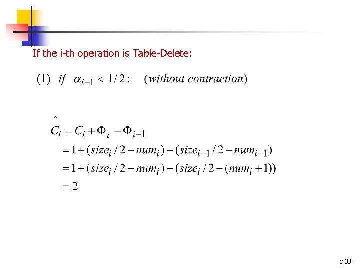 If the i-th operation is Table-Delete: p 18. 