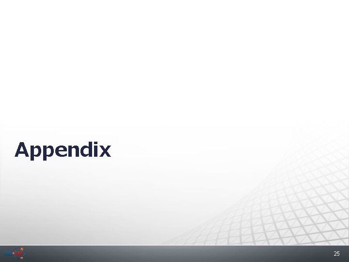 Appendix 25 