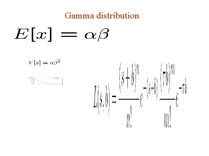 Gamma distribution G. Cowan Statistics for HEP / NIKHEF, 14 -16 December 2011 /