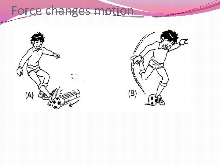 Force changes motion 