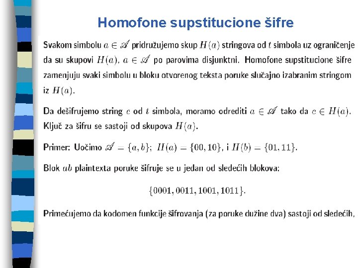 Homofone supstitucione šifre 