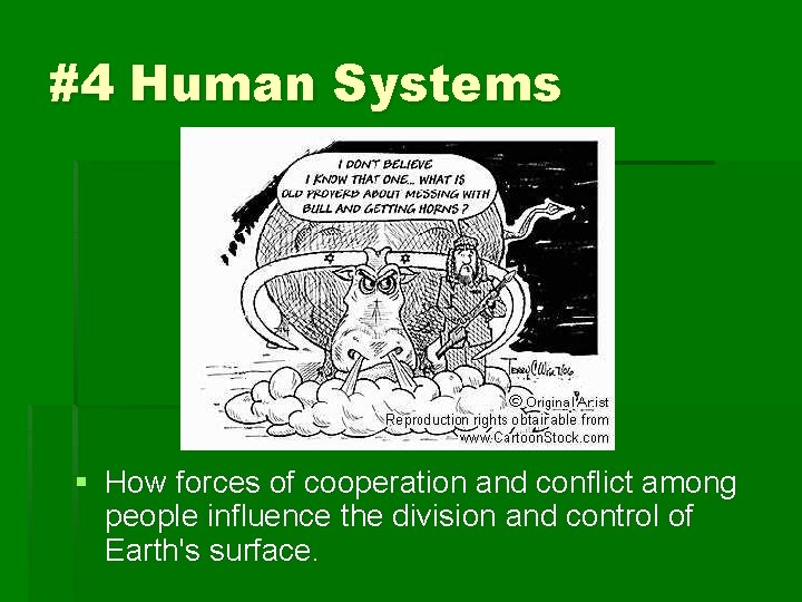 #4 Human Systems § How forces of cooperation and conflict among people influence the