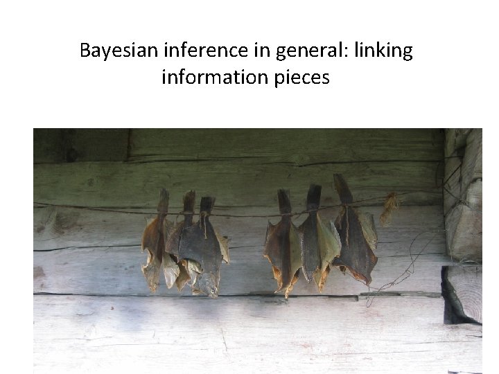 Bayesian inference in general: linking information pieces 