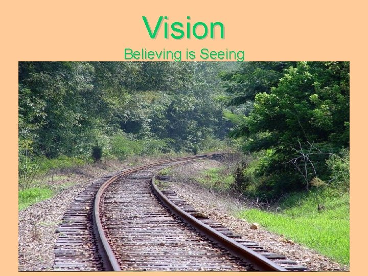 Vision Believing is Seeing 