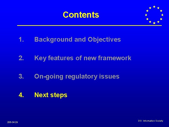 Contents 206 -04 29 1. Background and Objectives 2. Key features of new framework Contents 206 -04 29 1. Background and Objectives 2. Key features of new framework