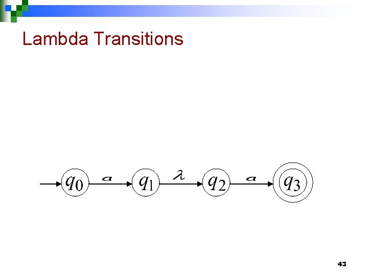 Lambda Transitions 43 