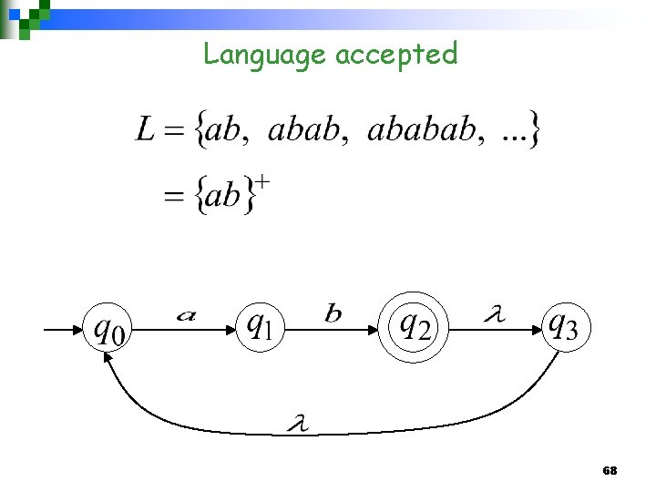 Language accepted 68 