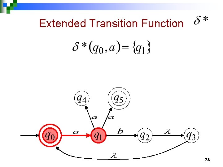 Extended Transition Function 78 