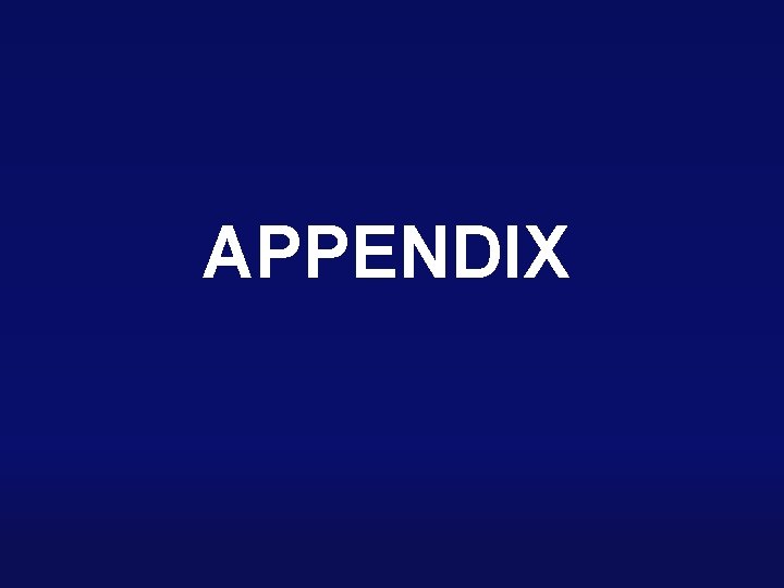 APPENDIX 