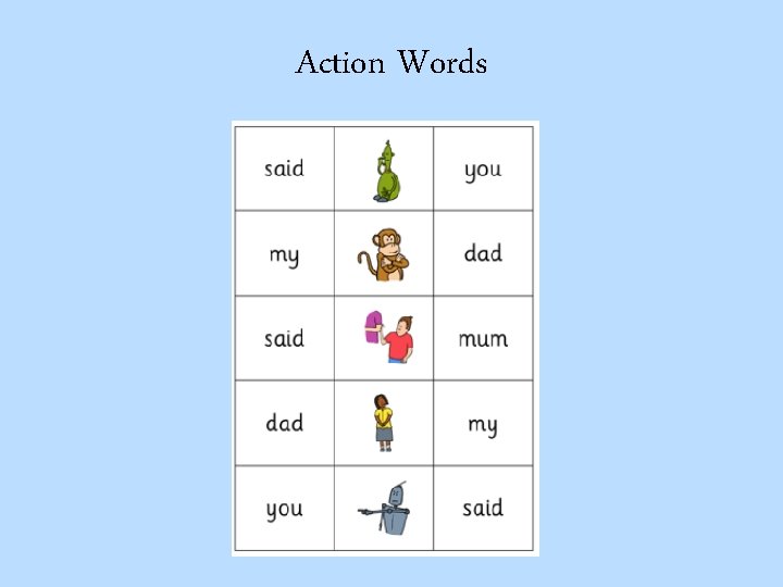 Action Words 