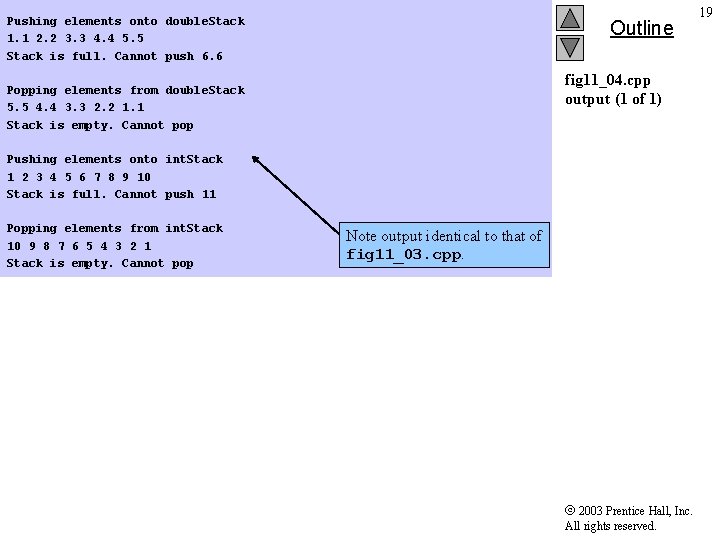 Pushing elements onto double. Stack 1. 1 2. 2 3. 3 4. 4 5.