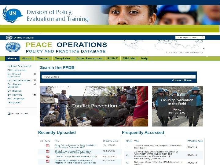 Division of Policy, Evaluation and Training WPA Workshop, Entebbe 3 -5 February 2014 