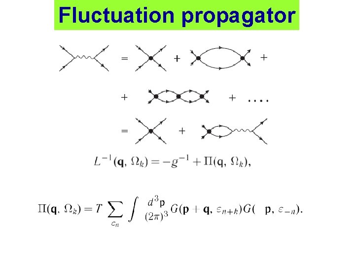 Fluctuation propagator 