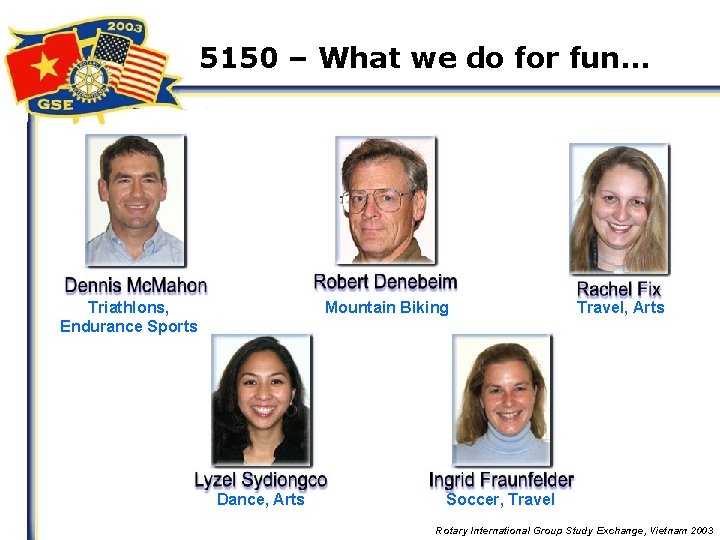 5150 – What we do for fun… Triathlons, Endurance Sports Mountain Biking Dance, Arts