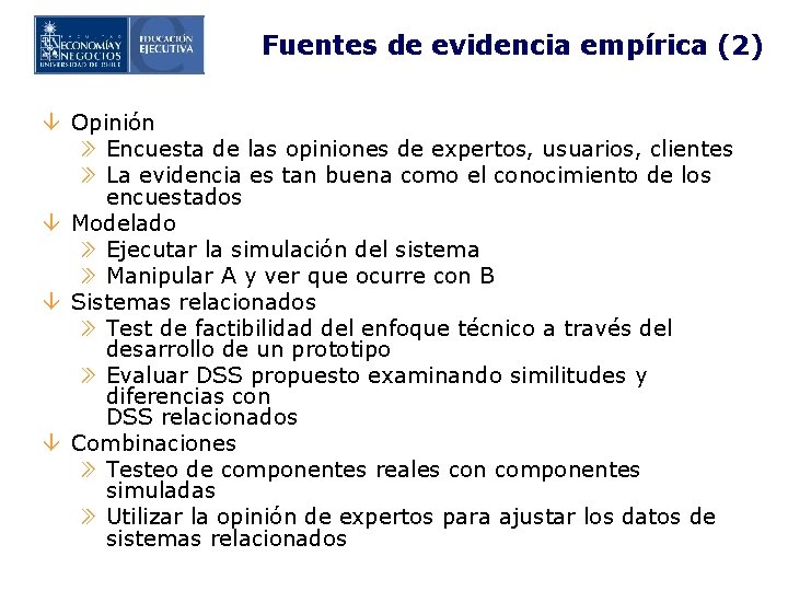 Fuentes de evidencia empírica (2) â Opinión » Encuesta de las opiniones de expertos,