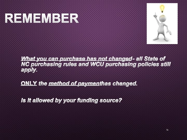 REMEMBER WHAT YOU CAN PURCHASE HAS NOT CHANGED- ALLSTATE OF NC PURCHASING RULES AND