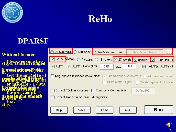 Re. Ho DPARSF Without former Please ensure the steps: Data arranged Smooth the m.